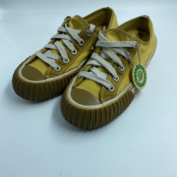 PF Flyers Low top Posture Foundation Rigid Wedge Beige Sneakers Men 4.5 Women 6 - Picture 2 of 11